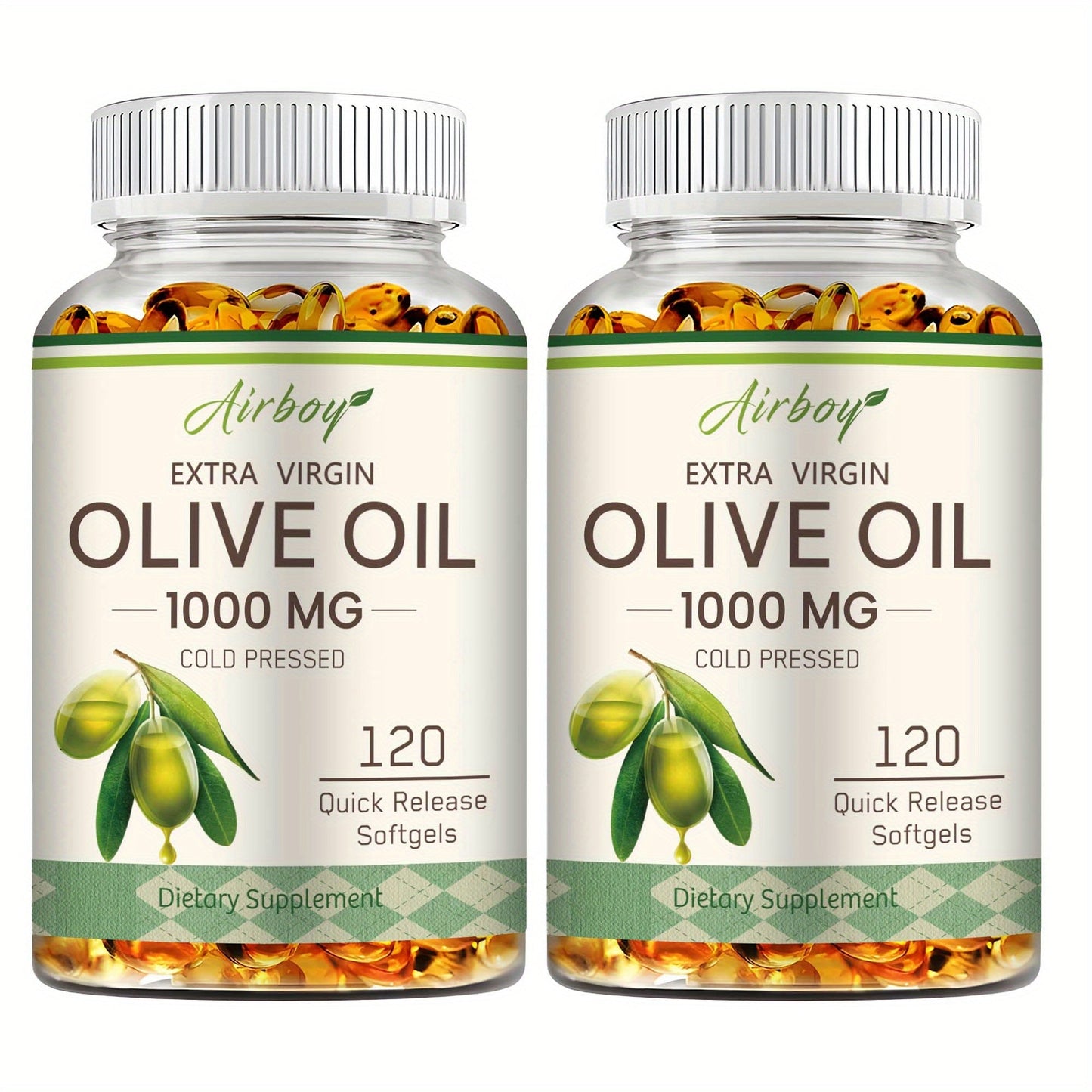Extra Virgin Olive Oil Capsules 120 Softgels with Omega-9 Omega-6 & Palmitic Acid for Bath Time, Home Spa and Personal Care