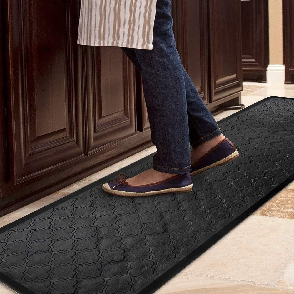 Kitchen Mat, Cushioned Single Standing Mat in Four Colors and 17.3x28, 17.3x48 or 20x60-Inch Sizes