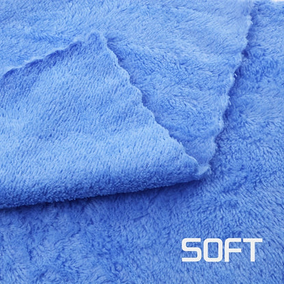 Microfiber Towel Set 40pcs, Ultra Hand Face Towels for Bathroom, Coral Fleece Cleaning Wipes, Skin-Friendly