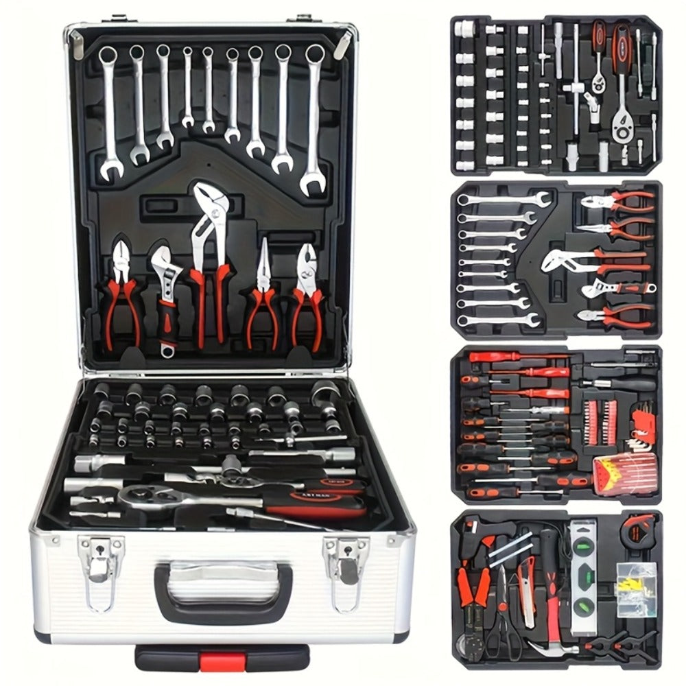 Automotive Socket and Hand Tool Kit in 45-Piece Case or 898-Piece Rolling Cabinet Checkout Options
