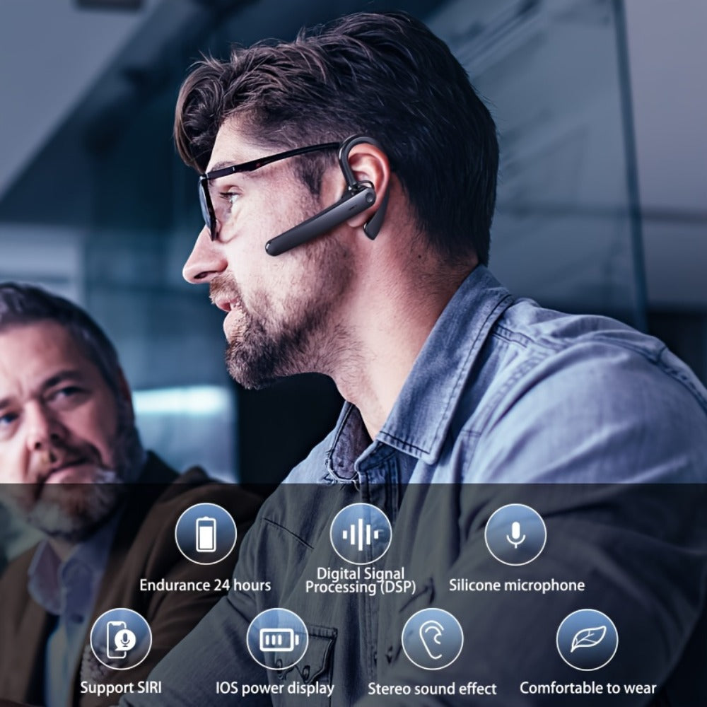 Bluetooth 5.4 Noise Cancelling Wireless Earphone Dual Microphone CVC8.0 200 Hours Talk Time for an Everyday Personal Care Routine
