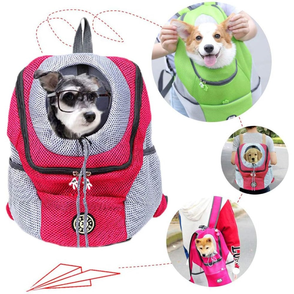 Pet Carrier Backpack Hands-Free – Breathable Cat Backpack Carrier for Cats & Small Dogs Up to 17 lbs, Head-Out Design Dog Backpack Carrier