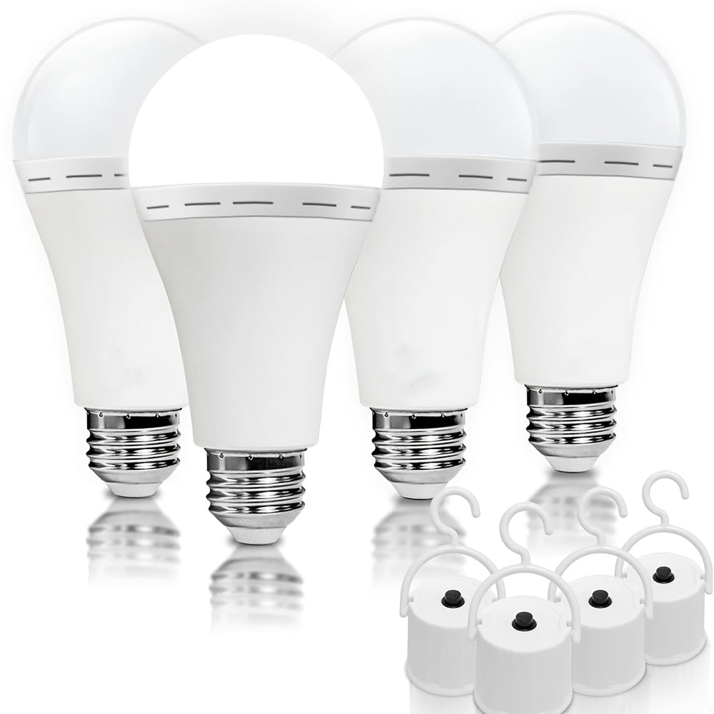 Emergency Light Bulb for Power Outages, Self-Charging Battery Backup LED Bulb 1200mAh 60 Watt Equivalent