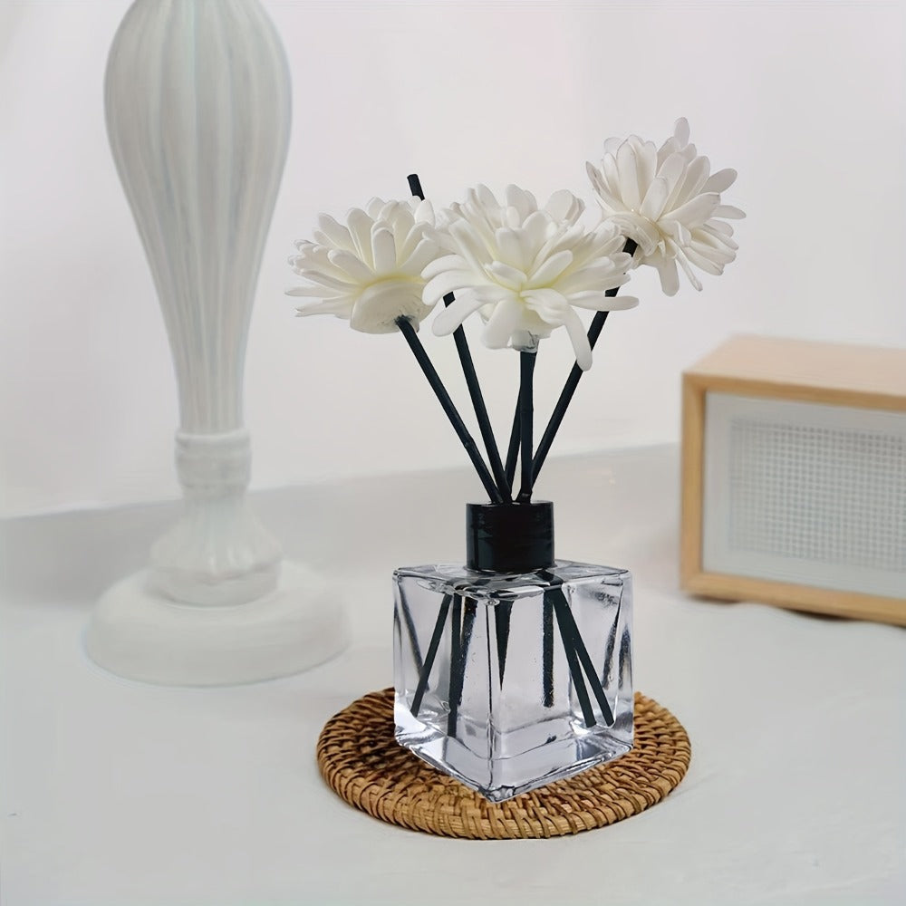 Reed Diffuser Set 50ml Glass Bottle - Aromatherapy Fragrance Sticks for Bedroom Living Room for Entryways, Bedrooms and Living Spaces