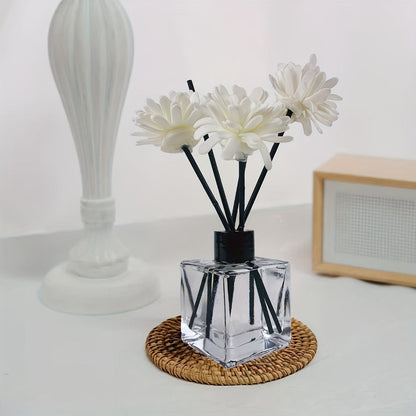 Reed Diffuser Set 50ml Glass Bottle - Aromatherapy Fragrance Sticks for Bedroom Living Room for Entryways, Bedrooms and Living Spaces