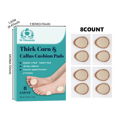 Corn & Callus Cushion Pads - Self-Adhesive Foam Pads for Foot Heel Toe, Friction-Reducing Corn Pads