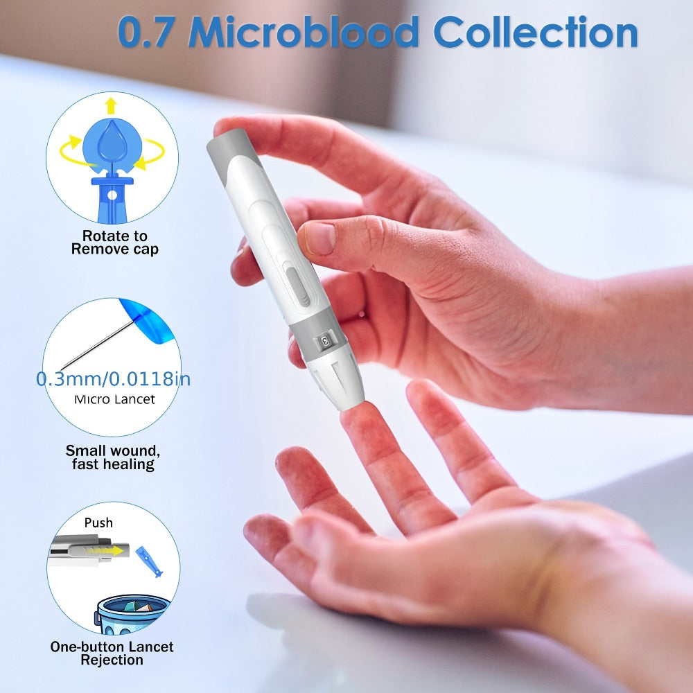 Diabetes Test Strips 100 Count, Compatible with G-425-1, G-425-2, G-425-3 Blood Glucose Monitors