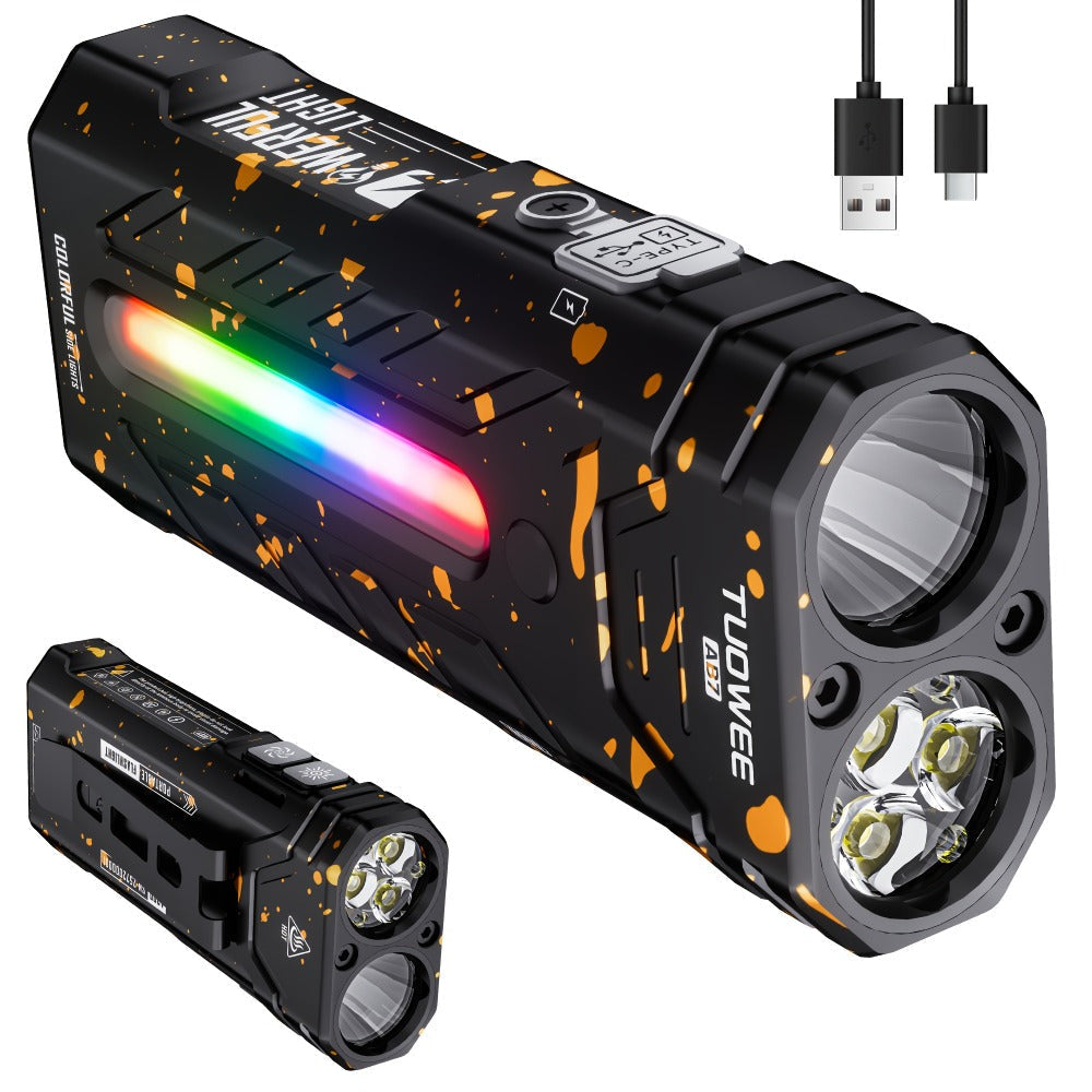 High Lumen Flashlight 5000 Lumen Ultra Bright, High- Battery Long Runtime USB Rechargeable