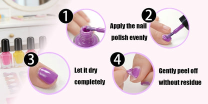 Pedicure Play Set for Girls 8+, 320+ Pieces Pretend Spa Kit with Colorful Nail Polishes & Stickers