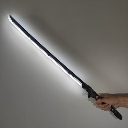 LED Cyberpunk Katana Prop 80cm Acrylic Luminous with the Listed Color, Size or Set Options for Everyday Use