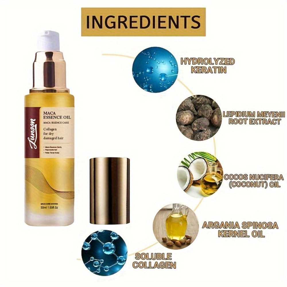 Argan Oil Hair Mask Deep Conditioning Treatment with Collagen | Cold Press Moroccan Oil for Dry Frizzy Curly Fine Hair | Long-Lasting