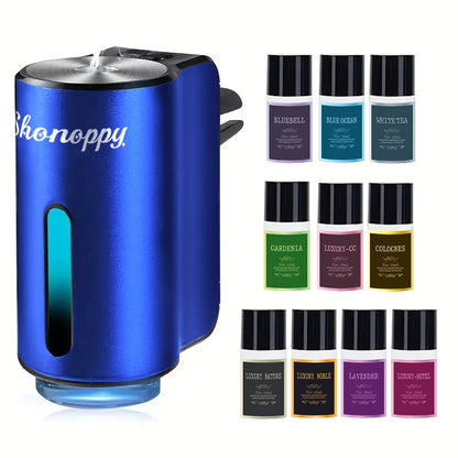 Car Air Freshener Diffuser USB Aromatherapy Humidifier with 3 6 10 Bottles Essential Oils for Entryways, Bedrooms and Living Spaces