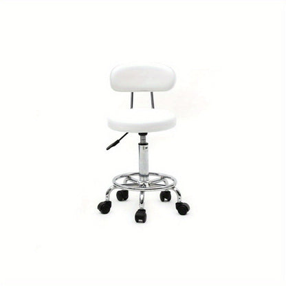 Adjustable Height Bar Stool with Backrest & 360° Swivel – Modern Counter Stool Rotating Chair for Kitchen