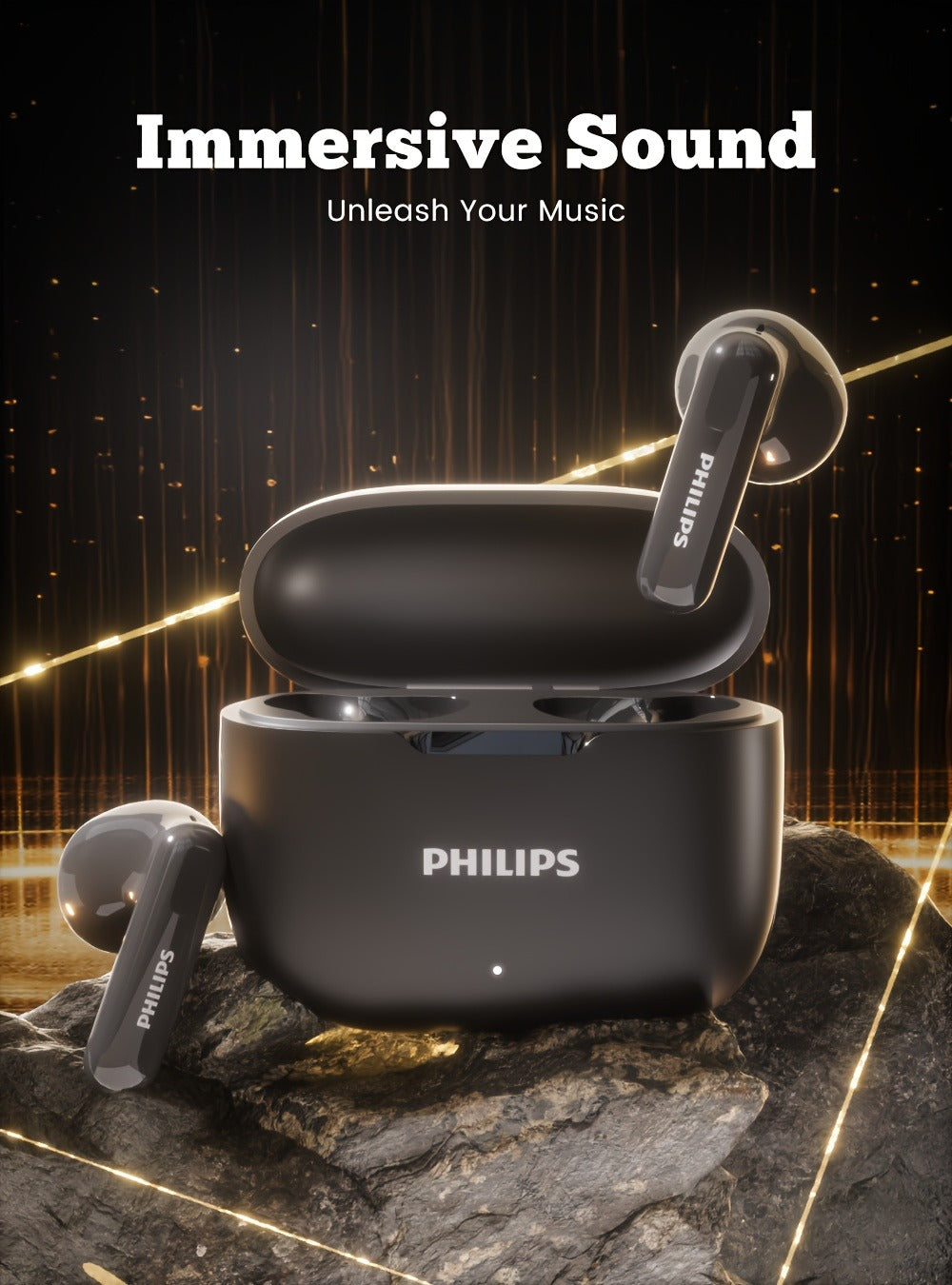 Wireless Earbuds Philips TAT1220 Bluetooth 6.0 with ANC, Touch Controls, Type-C Case and Two Colors