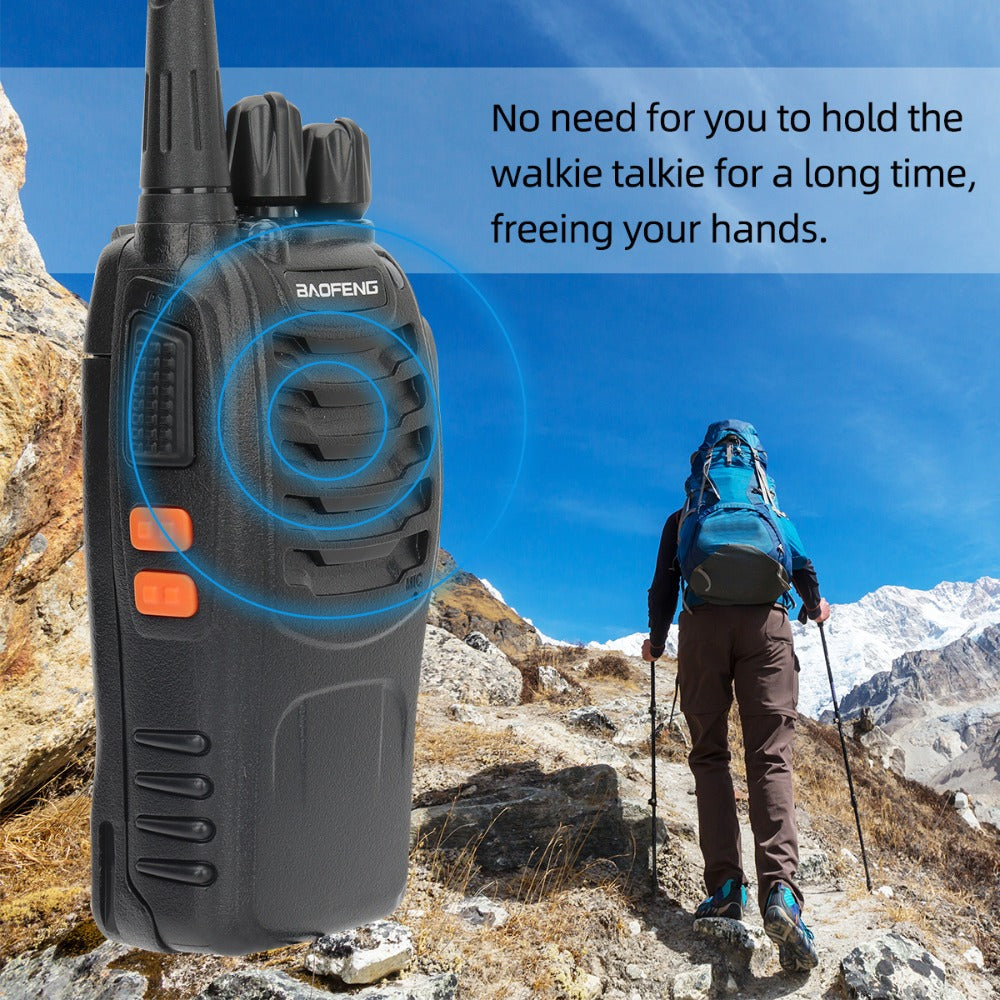 Baofeng BF-888S Walkie Talkie 2-Pack – Long Range UHF Two Way Radio, Wireless Frequency Copy, Portable Ham Radio for Hunting, Hiking