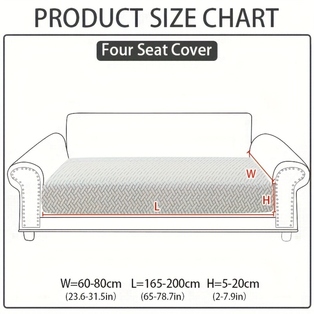 Sofa Cover Sectional Panel Options for Single to 4 Seats, Chaise, Armrest Pair or Backrest in Five Colors