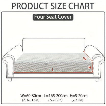 Sofa Cover Sectional Panel Options for Single to 4 Seats, Chaise, Armrest Pair or Backrest in Five Colors