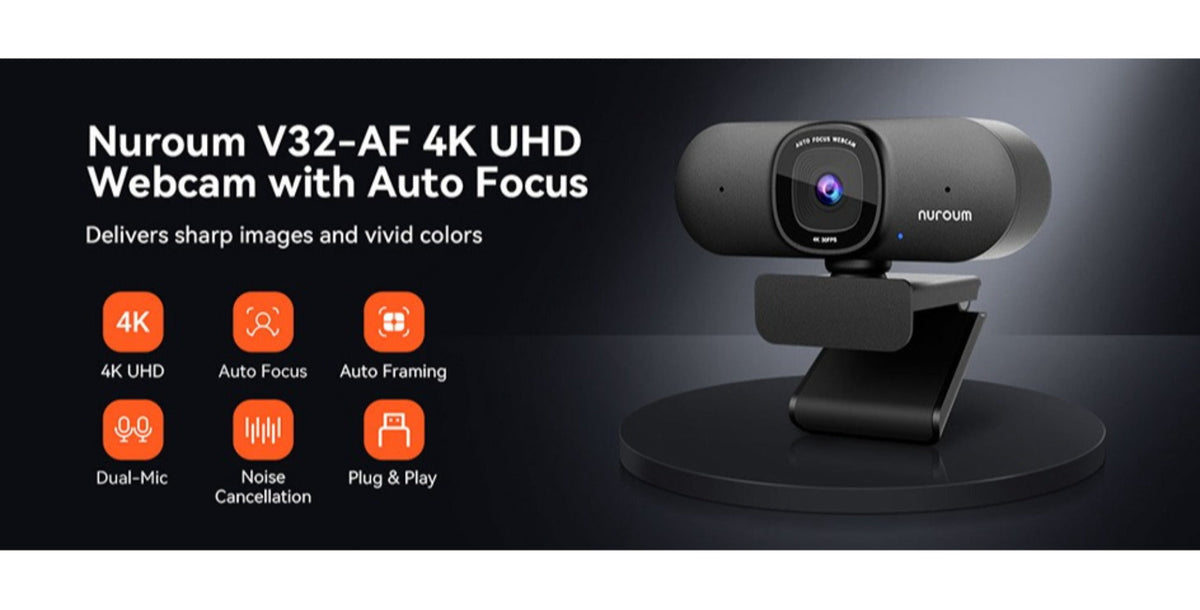 4K Webcam AI Auto Framing True Autofocus with Dual Noise Canceling Mics & 90° FOV for an Everyday Personal Care Routine