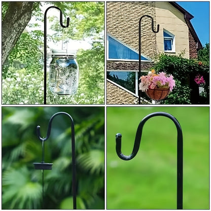 Shepherd's Hook | Heavy Duty Garden Pole Bird Feeder Plant Lantern
