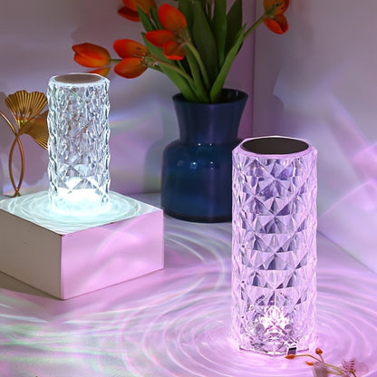 Rose LED Table Lamp 16 Color Changing, Touch Control & Remote, USB Powered Romantic Night Light for Bedroom, Valentine's Day Gift Mood Lamp