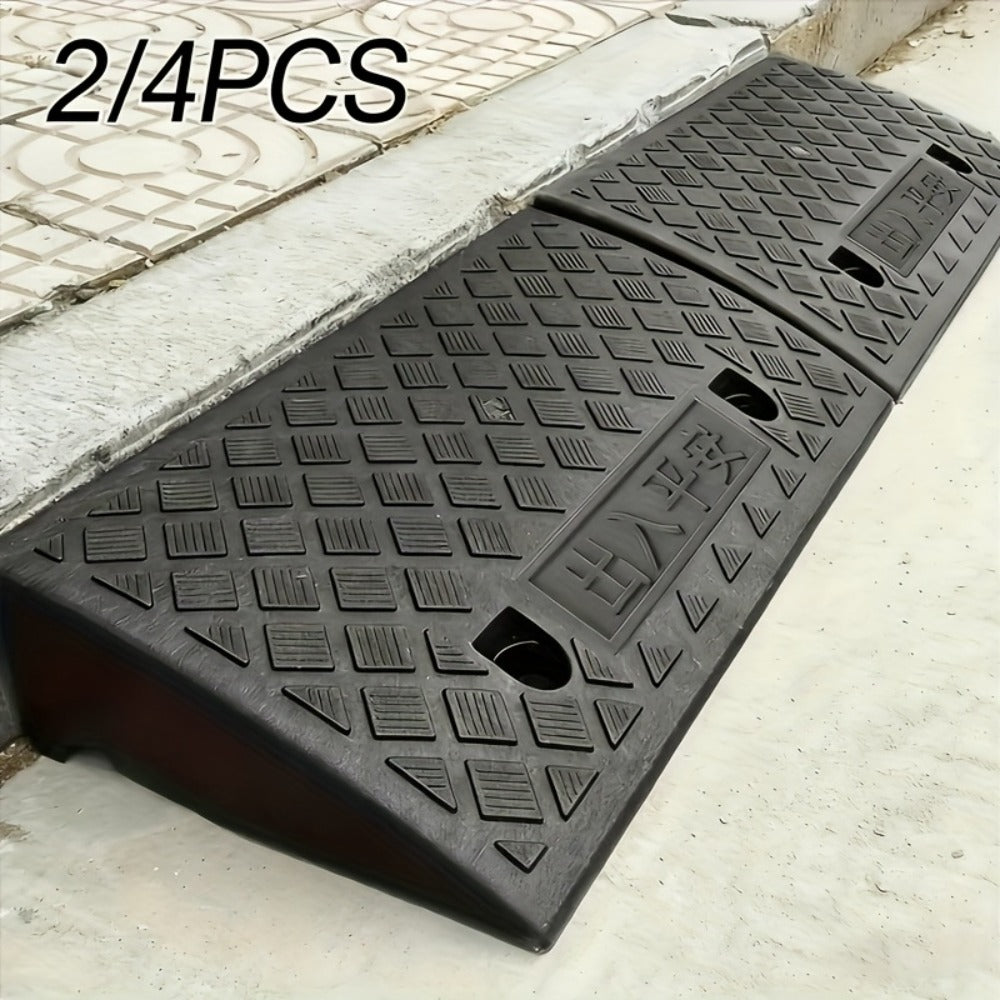 Curb Ramp Plastic Portable for Car SUV Motorcycle Bike Wheelchair Scooter Driveway Sidewalk for Entryways, Bedrooms and Living Spaces