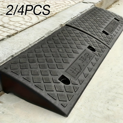 Curb Ramp Plastic Portable for Car SUV Motorcycle Bike Wheelchair Scooter Driveway Sidewalk for Entryways, Bedrooms and Living Spaces
