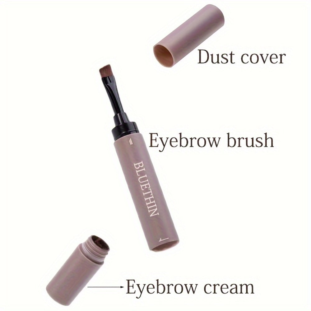 Waterproof Eyebrow Pencil Dual Ended with Angled Tip Flat Tip & Spoolie Brush Smudge Proof Long Lasting Brow Definer for Women Gray Black