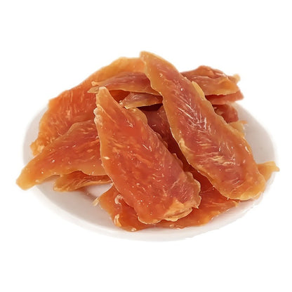 Training Treats, Duck Jerky Dog Treats – Chicken-Wrapped Sweet Potato Sticks, Chewy Long Lasting Chews for Small Medium Large Dogs