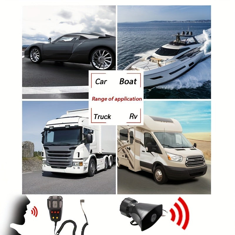 Dual Air Horn Kit 12V/24V 105-137dB with Air Compressor – Super Loud Aluminum Alloy Trumpet Horn for Truck, Train, SUV, Motorcycle
