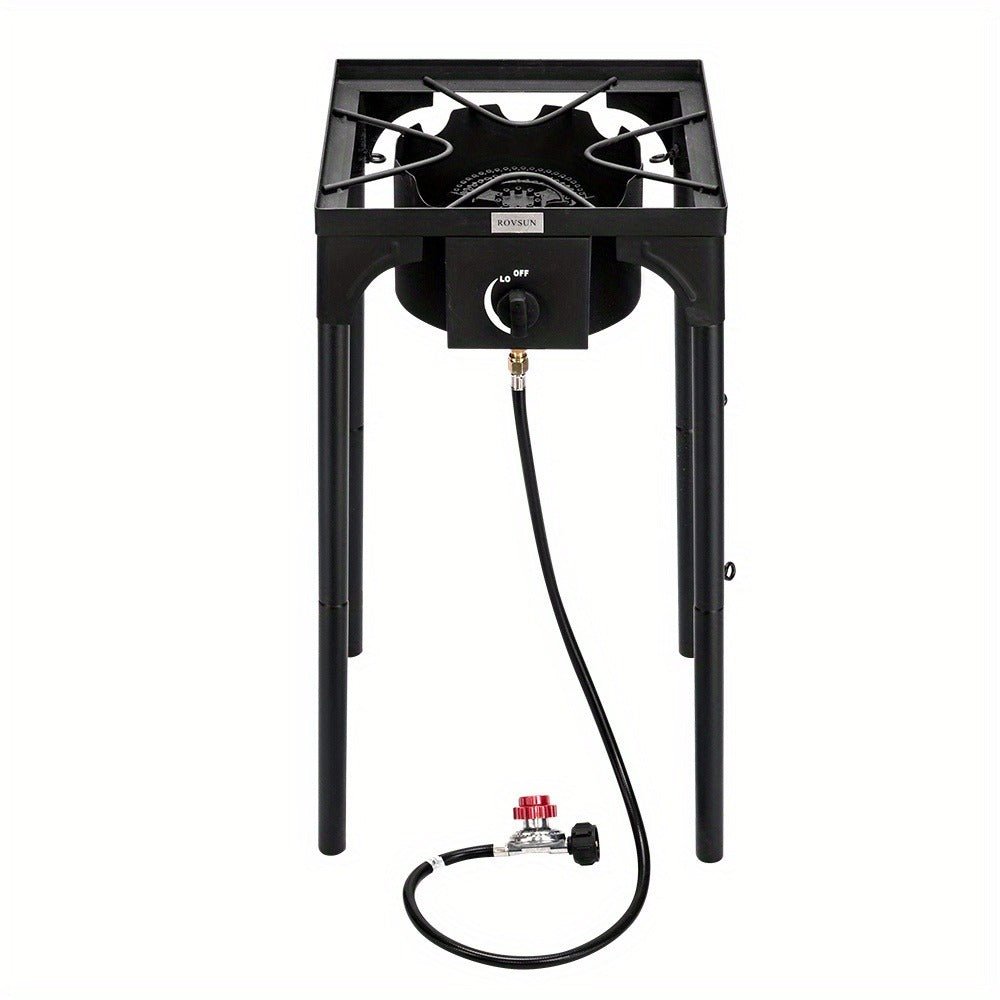 Outdoor Propane Burner Stove Cast Iron High Pressure Gas Cooker with Detachable Stand Legs