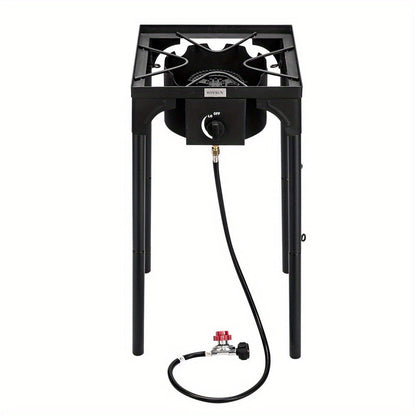 Outdoor Propane Burner Stove Cast Iron High Pressure Gas Cooker with Detachable Stand Legs