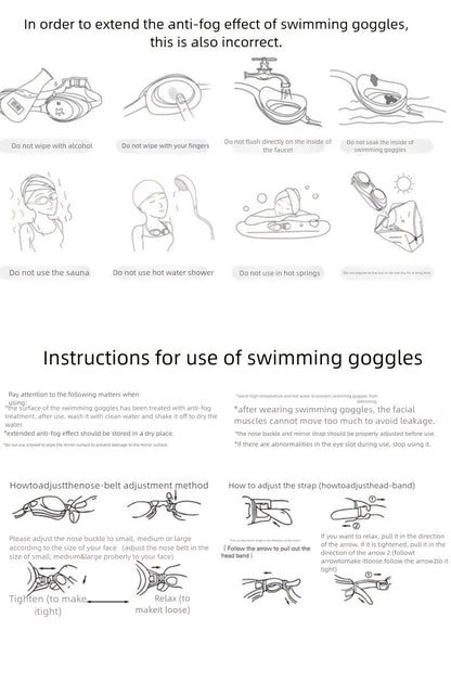 Mirrored Swimming Goggles with Nose Clip, Earplugs and Case in Gold, Pink or Two-Pair Gold-and-Pink Options