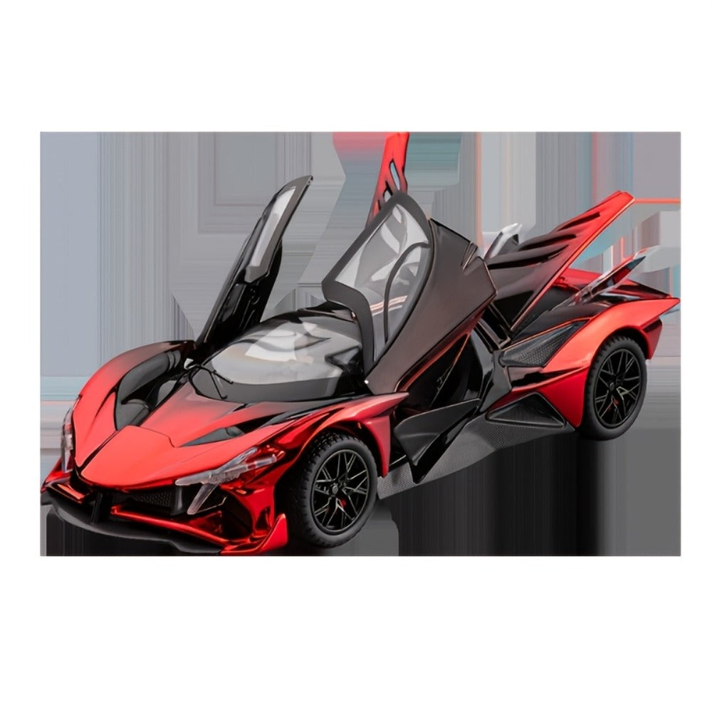 1:24 Scale Die-Cast Sports Car Model Collectible - Zinc Alloy Static Ornament with Realistic Details