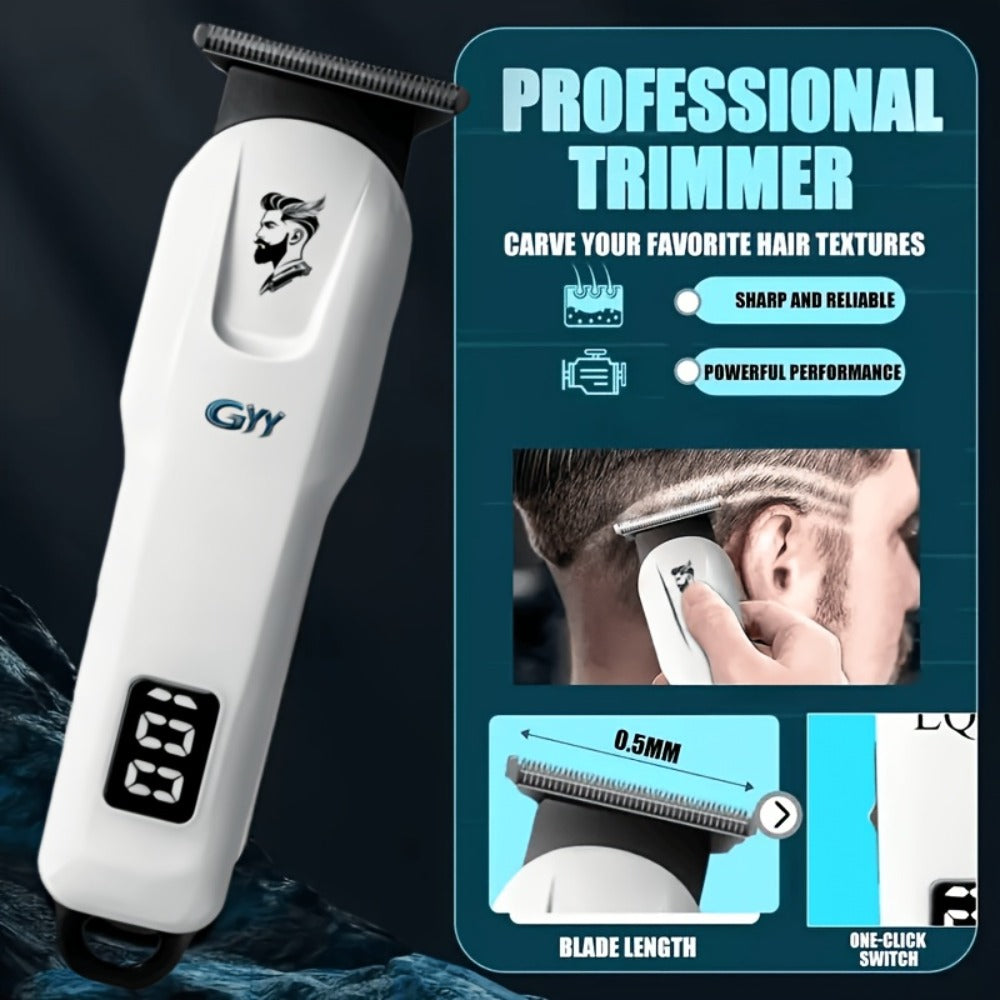 Hair Grooming Kit for Men - Electric Hair Clipper Set with Digital LCD Display, USB Rechargeable