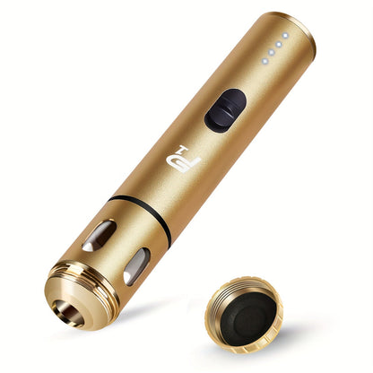 Electric Herb Grinder USB Rechargeable, Portable Spice Mill with One-Button Operation, Travel Bag