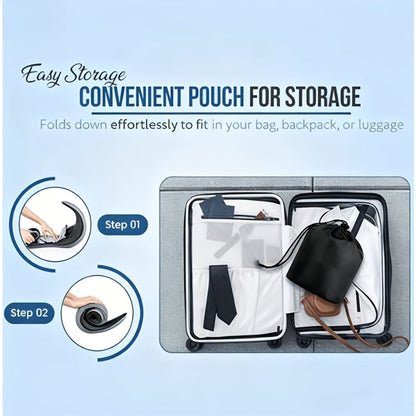 Travel Neck Pillow U-Shaped Memory Foam Cervical Support Pillow for Airplane, Car & Hotel – Portable & Ergonomic