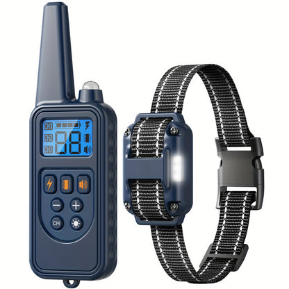 Dog Training Collar with Remote – LED Light, Beep, Vibration & Safe Shock Modes | Waterproof E-Collar for 1