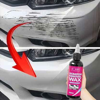 Car Scratch Remover Wax 2-Pack – Liquid Formula for Fine Surface Scratch Repair on Cars, RV, Trucks & Motorcycles