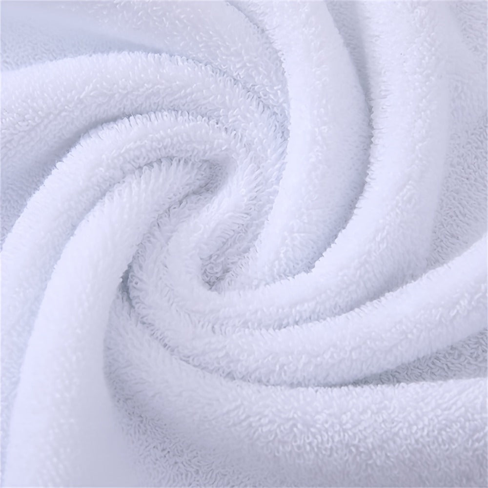 Five-Piece Patterned Bath Towel Set with One Bath Towel, Two Hand Towels and Two Washcloths in Three Colors