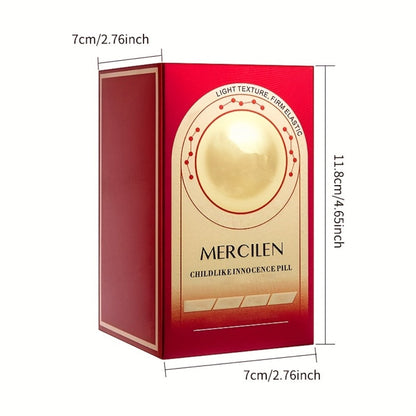 Face Serum Mercilen Collagen Capsules with Jojoba Oil, Plant Squalane and Glycerin in a 30-Piece Bottle