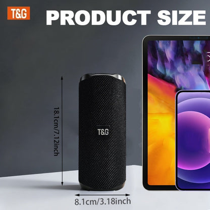 Portable Bluetooth Speaker TG117 with 10W Output, IPX4, 1200mAh Battery, 33ft Range and Mic