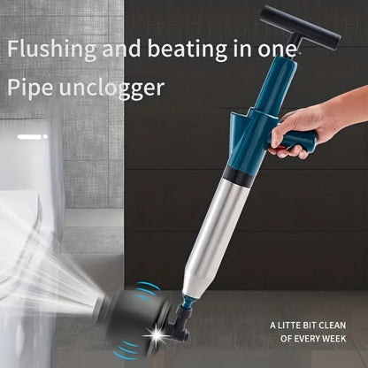Air Pressure Drain Unclogger, One-Shot Toilet Dredging Tool for Kitchen & Bathroom, Sewer Pipe Blockage Remover