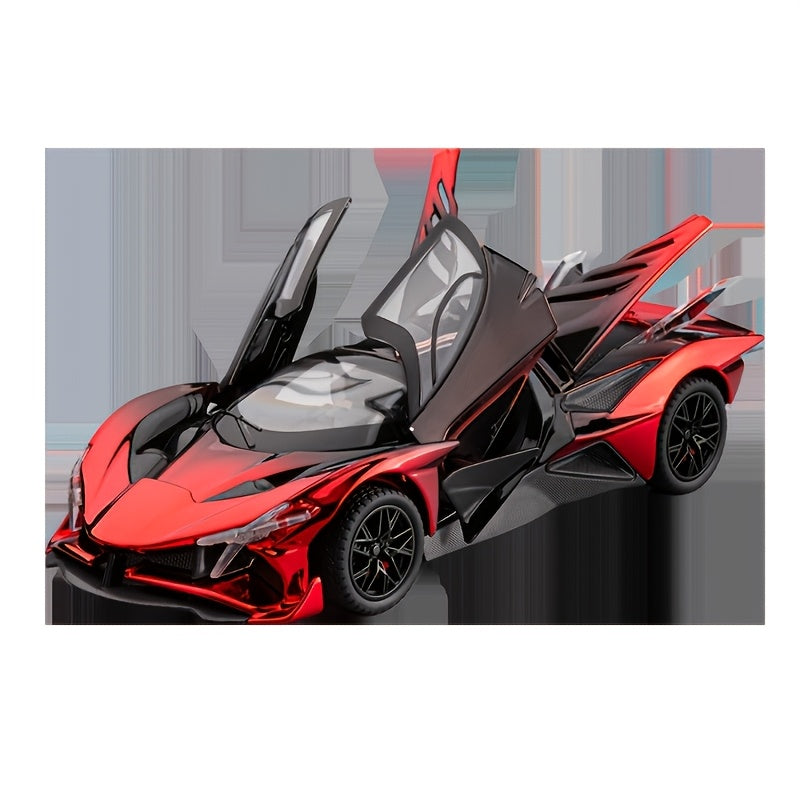 1:24 Scale Die-Cast Sports Car Model Collectible - Zinc Alloy Static Ornament with Realistic Details