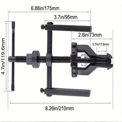 3-Jaw Gear Puller and Bearing Puller Set 2pcs Reversible Inner Outer Forged Steel Heat Treated Jaws for Wheel Bearing Flywheel Pump Bushing