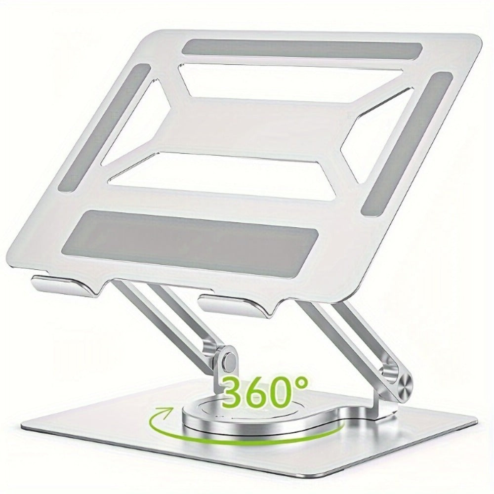 360° Swivel Ergonomic Laptop Stand Adjustable Foldable Compatible with MacBook Pro Air and All Laptops up to 17 Inch Portable Desk Riser