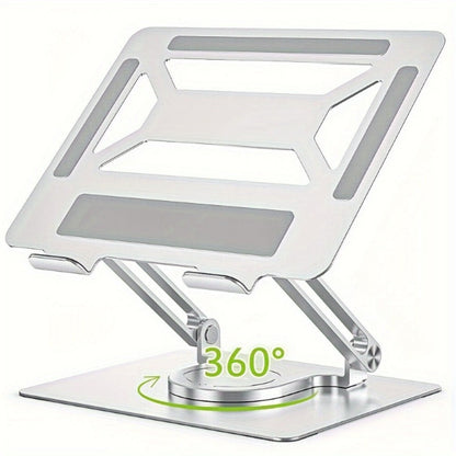 360° Swivel Ergonomic Laptop Stand Adjustable Foldable Compatible with MacBook Pro Air and All Laptops up to 17 Inch Portable Desk Riser
