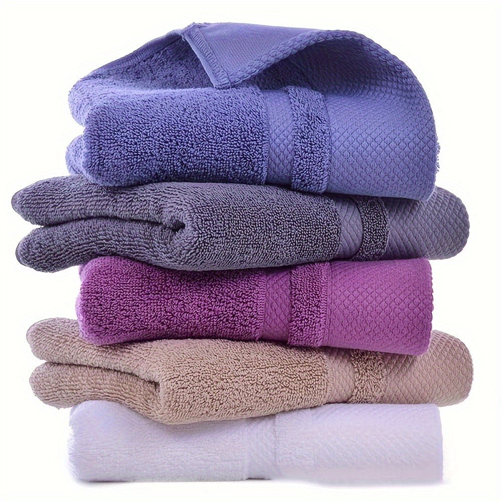 100% Cotton Bath Towel 500GSM Ultra Absorbent Soft Quick Dry Thick Hand Towel for Bathroom Gym Machine Washable Khaki Purple Blue Gray Green