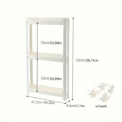 Behind Door Storage Rack, Multi-Layer Slim Organizer for Bathroom & Kitchen, Space Saving Over Door Shelf