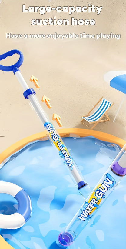 Firework-Shape Manual Water Blaster Set with Three or Six Pull-Push Wands in Blue, Purple and Pink