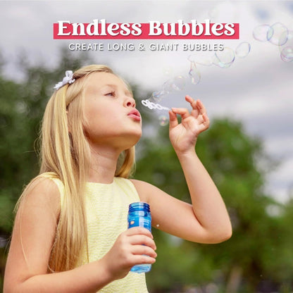 Party Favors Bubble Bottles with Wands, 4 oz Each in 6-, 12- or 24-Piece Event Packs for Celebrations